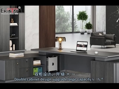 निदेशक प्रबंधक सीईओ बॉस ओडीएम के लिए आधुनिक एल आकार का कार्यालय डेस्क फर्नीचर