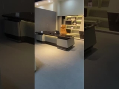 निदेशक प्रबंधक सीईओ बॉस ओडीएम के लिए आधुनिक एल आकार का कार्यालय डेस्क फर्नीचर