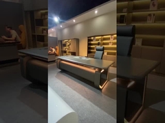 निदेशक प्रबंधक सीईओ बॉस ओडीएम के लिए आधुनिक एल आकार का कार्यालय डेस्क फर्नीचर