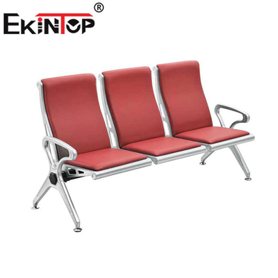 अस्पतालों के लिए 3 सीटर स्टेनलेस स्टील वेटिंग चेयर 1220mm×680mm×800mm