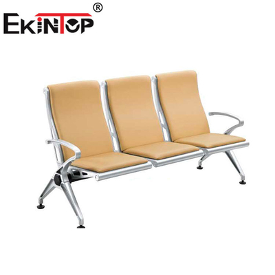 अस्पतालों के लिए 3 सीटर स्टेनलेस स्टील वेटिंग चेयर 1220mm×680mm×800mm