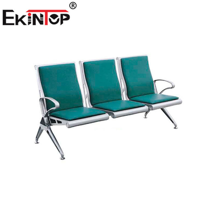 अस्पतालों के लिए 3 सीटर स्टेनलेस स्टील वेटिंग चेयर 1220mm×680mm×800mm
