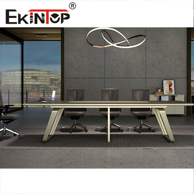Walnut 4m 5m 10 व्यक्ति कार्यालय कांफ्रेंस टेबल मीटिंग बोर्डरूम