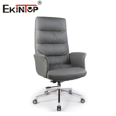 उच्च पीठ Ergonomic उच्च गुणवत्ता धातु फ्रेम कार्यालय कुर्सी पीयू चमड़े ब्रेकरूम कुर्सियां