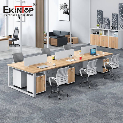 अनुकूलित धातु कार्यालय वर्कस्टेशन 6 सीटर ऑफिस क्यूबिकल वर्कस्टेशन ऑफिस के लिए