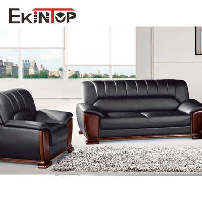 Ekintop Luxury Executive Genuine Leather Low Price Living Room Furniture Designs Sofa Set